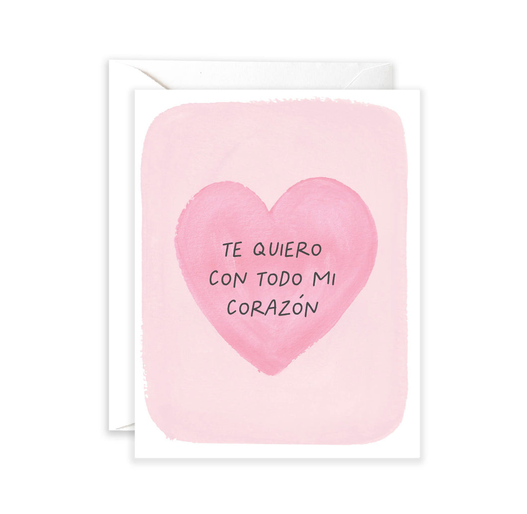 Todo Mi Corazón | Love & Friendship Spanish Card