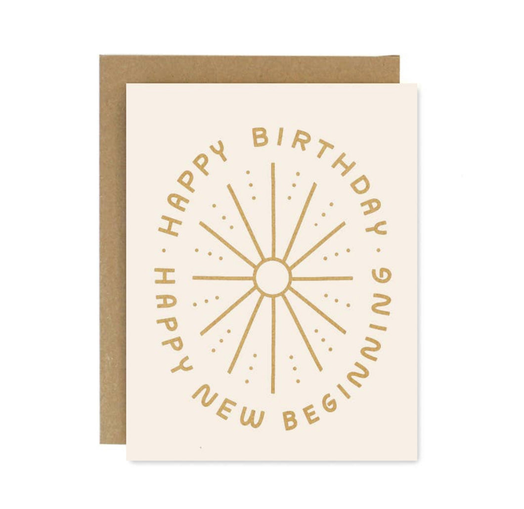 Birthday New Beginnings Card